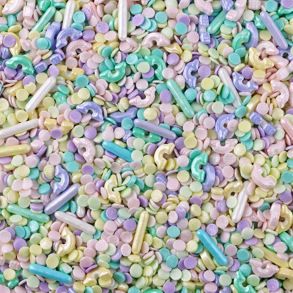 

Hiasan kue Sugar pearl - sprinkle permen pelangi rainbow MXO 38