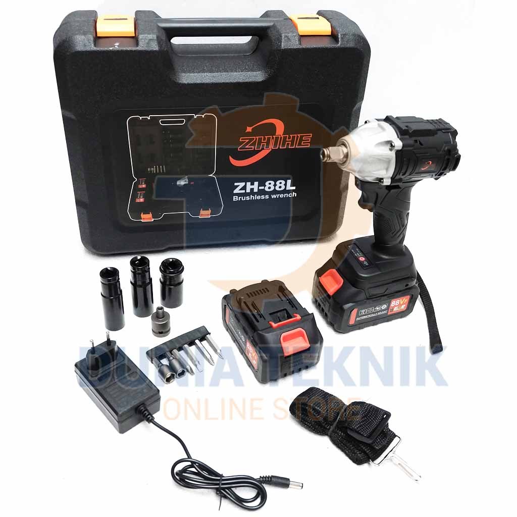 PROMO Cordless Impact Wrench 88V Brushless ZHIHE ZH-88L Pembuka Baut