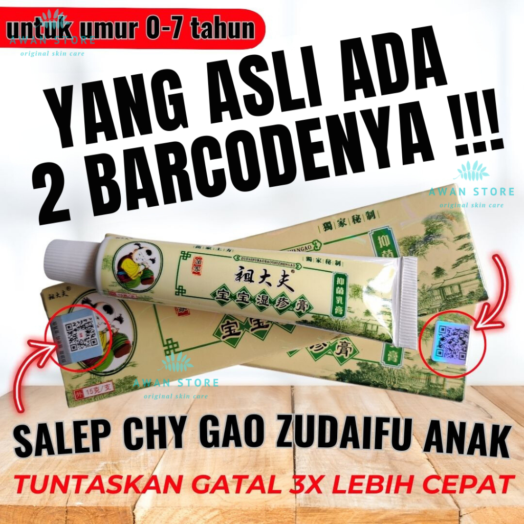 Salep CHY GAO ZUDAIFU Anak Original Asli dengan 2 Barcode