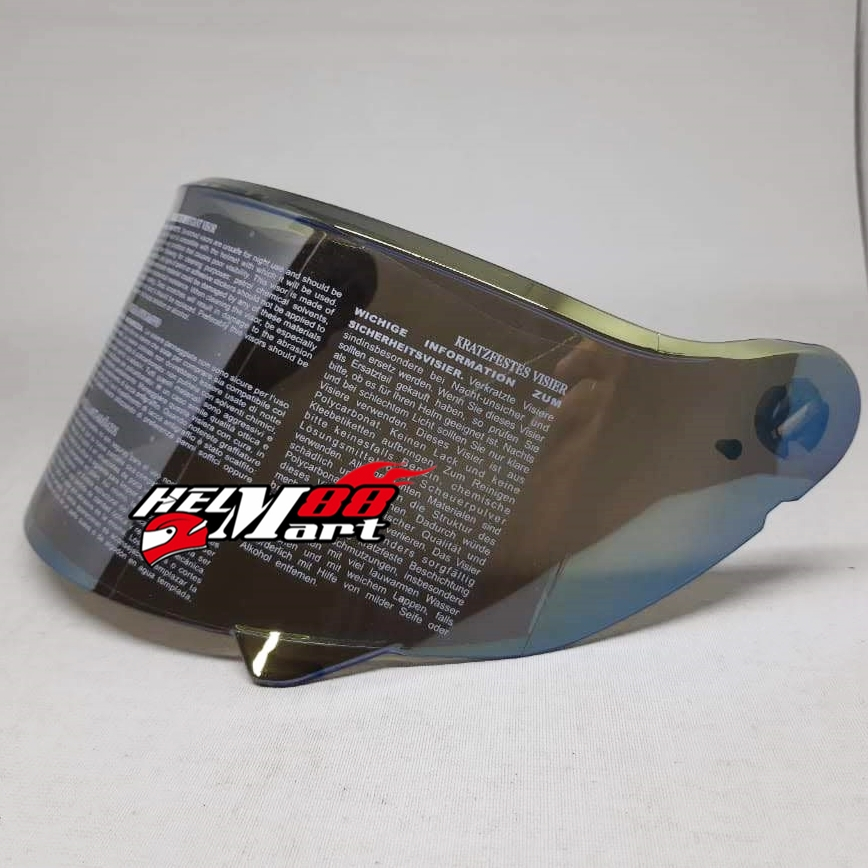 Visor Zeus 822 Iridium Kaca Helm ZEUS ZS-822  Flat Visor Kaca Zeus ZS822B