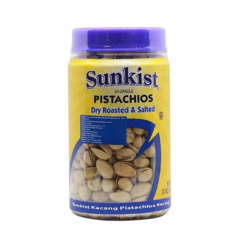

Sunkist Pistachios Kacang [500 g/ Kemasan Jar]