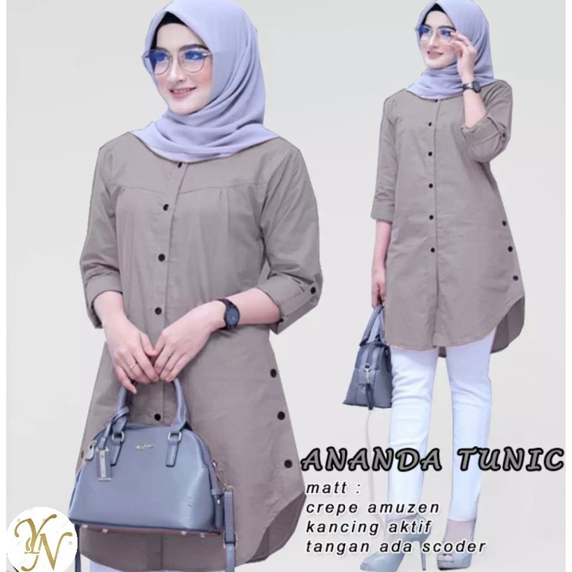 JM ANANDA TUNIC Baju Atasan Tunic Fashion Wanita Model Terbaru,Termurah&Terlaris