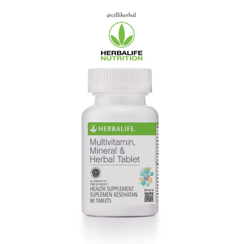 HERBALIFE Multivitamin Mineral & Herbal Tablet Original Asli Distributor Member Barcode Potong