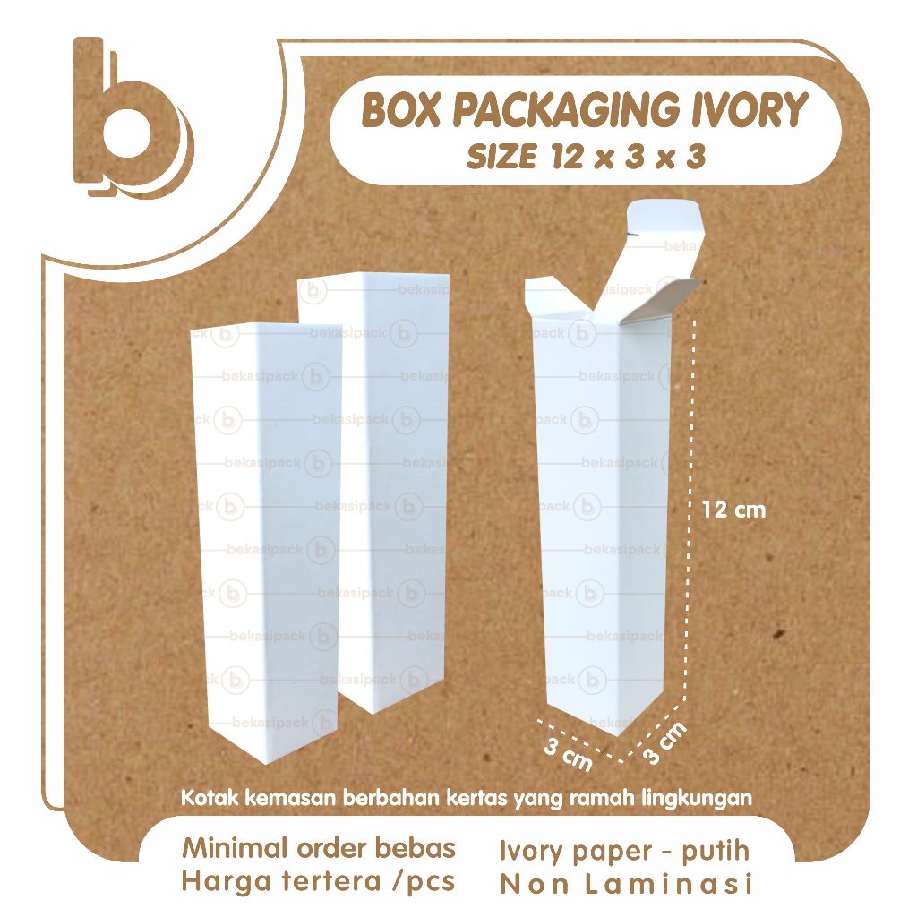 

Box Packaging Ivory 12x3x3 I BPI00446