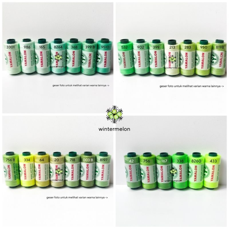 1 Buah Benang Jahit Merek Yamalon Warna Hijau / Benang Jahit Yamalon / Benang Jahit Hijau / Thread /