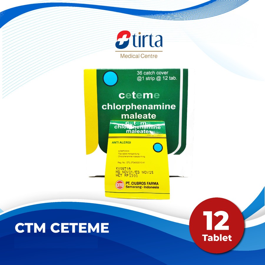 CTM CETEME - Obat Gatal - Obat Alergi - Antihistamin