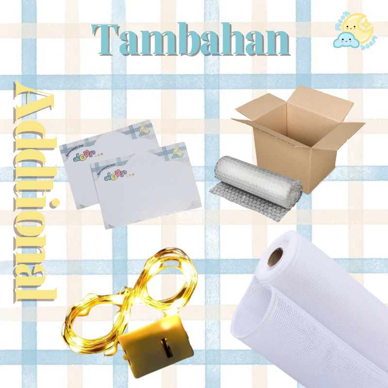 

ADDITIONAL / Tambahan untuk Bouquet / EXTRA PACKING LED GREETING CARD