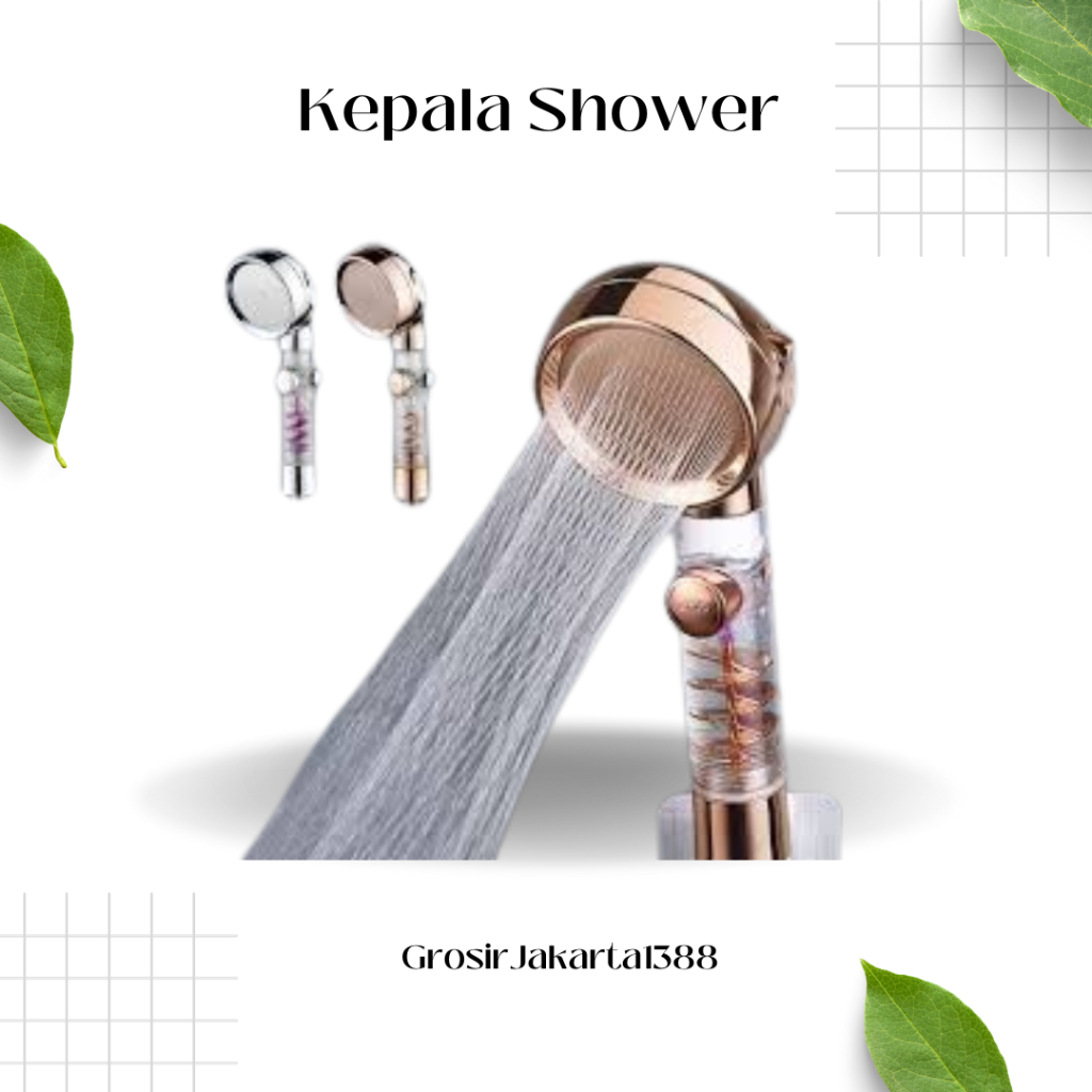 Shower Kamar Mandi Filter Air Kran Shower Kamar Mandi / Kepala Shower Kamar Mandi Shower