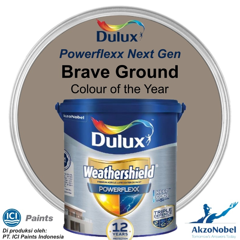 CAT DULUX WEATHERSHIELD POWERFLEXX 20 LT - BRAVE GROUND