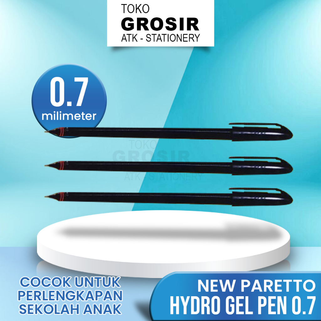 

Ballpoint / Pulpen GM PARETTO S-1 Hydro Gel Pen 0.7mm - Hitam