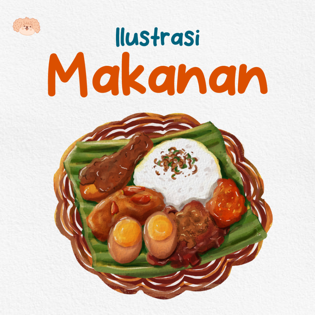 Ilustrasi Makanan (Soft File Only)