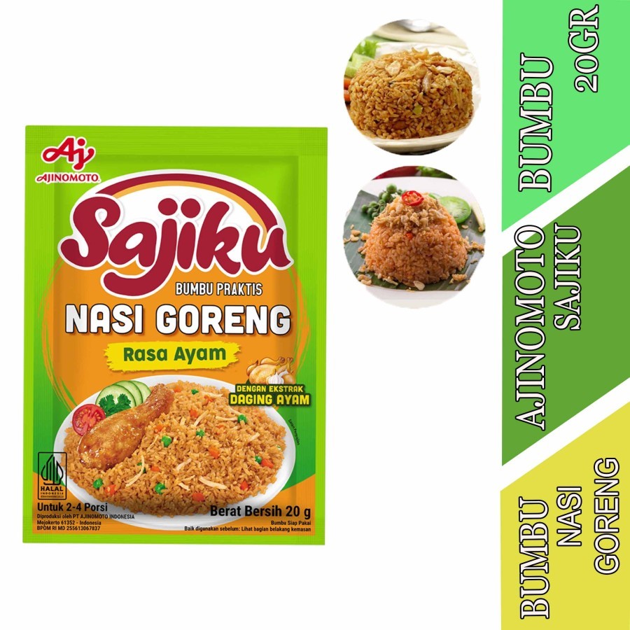 

Rasa Ayam - Sajiku Ajinomoto - Bumbu Instan Nasi Goreng - 20gr