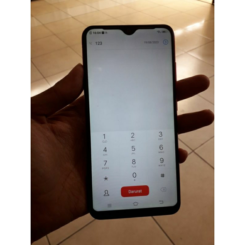 second vivo y91c 2/32gb Red hp only minus lcd bercak putih