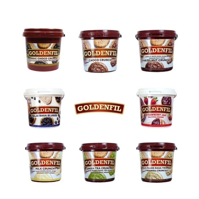 

Goldenfil Selai Glaze 1 kg (Blueberry / Chocolate / Tiramisu / Strawberry / Green Tea / Choco Crunchy)