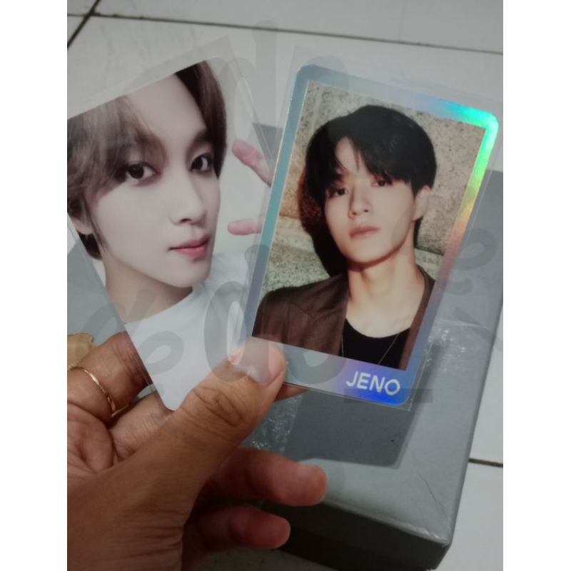 Spesial Trading Card Jeno, Photocard Selfie Haechan Golden Age NCT Nation White