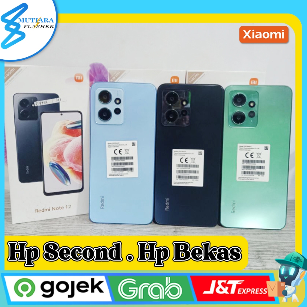Xiaomi Redmi Note 12 Ram 4/128GB | Ram 6/128GB | Ram 8/128GB | Ram 8/256GB Second Original