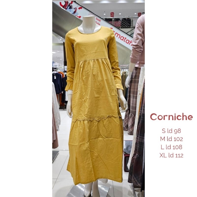 GAMIS CORNICHE | JUMBO | DRESS WANITA CORNICHE |DRESS KATUN