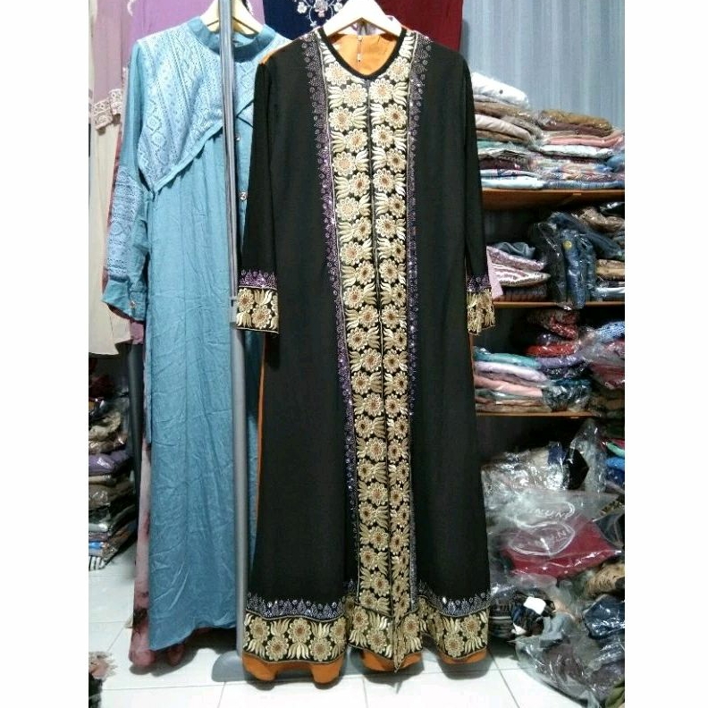 abaya jetblack premium