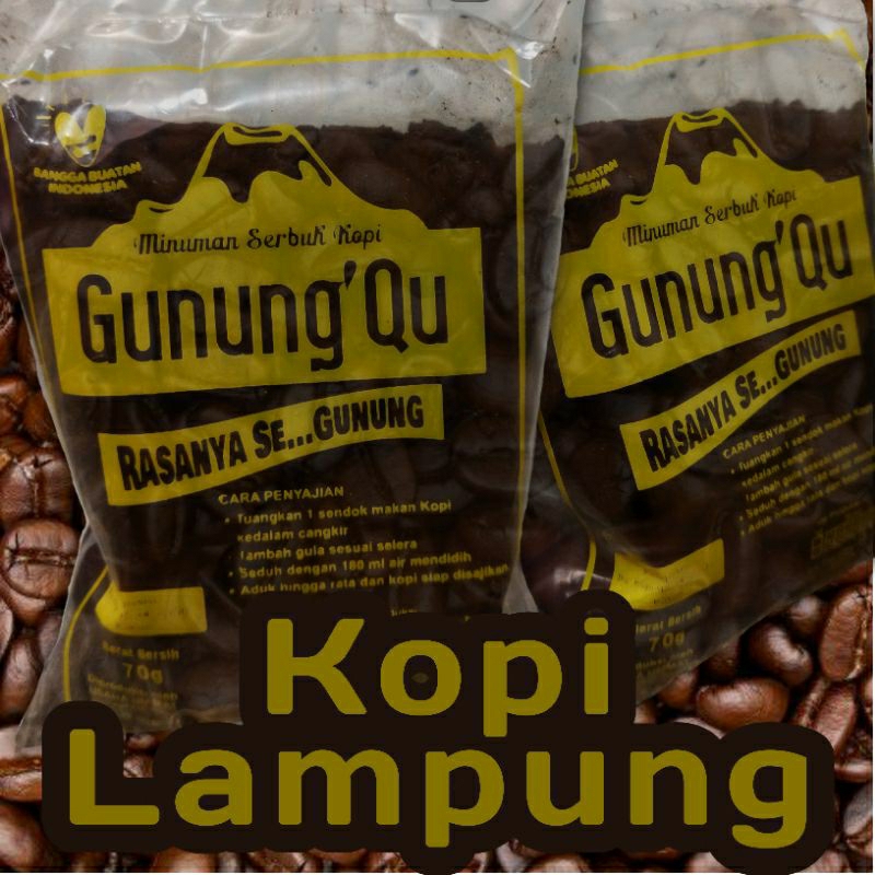 

KOPI BUBUK SPECIAL KHAS LAMPUNG CAP GUNUNG'QU