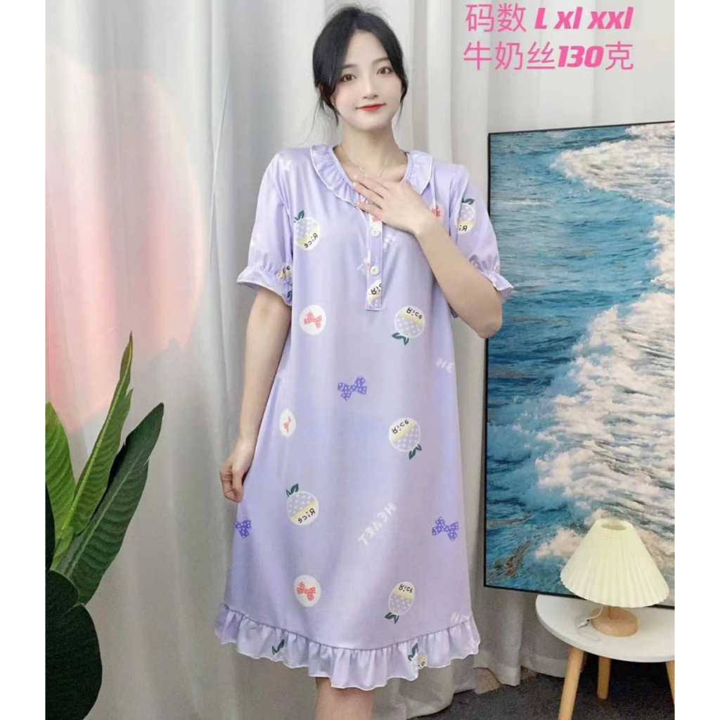 daster kancing busui ld 110-120 new kekinian/leisure wear