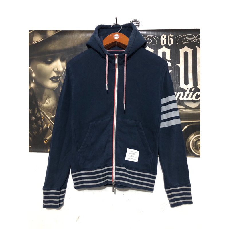 zip hoodie thom browne