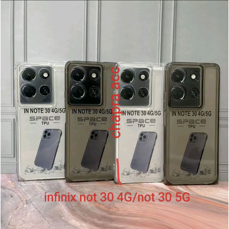 Softcase slikon bening terbaru tipe HP INFINIX NOT 30 4G/NOT 30 5G/NOT 30 PRO CLEAR BAG SPACE TPU pe