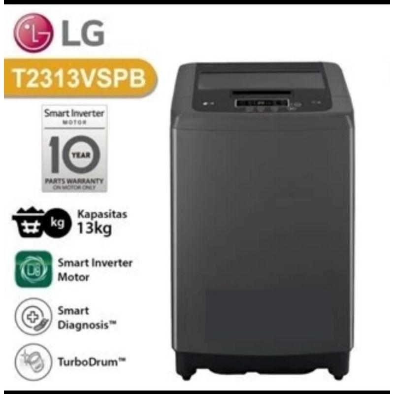 Mesin Cuci LG 1 Tabung 13kg T2313VSPB / 2313VSPB