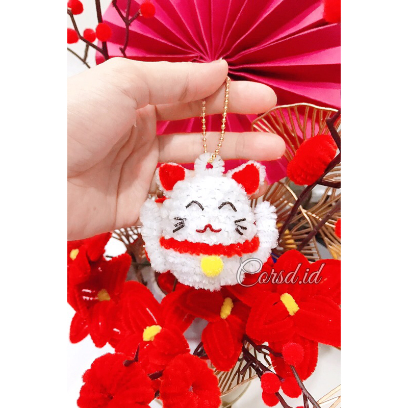 KUCING HOKI / KUCING KEBERUNTUNGAN / GANTUNGAN KUCING HOKI / KUCING IMLEK 2024 / DEKORASI KUCING HOK