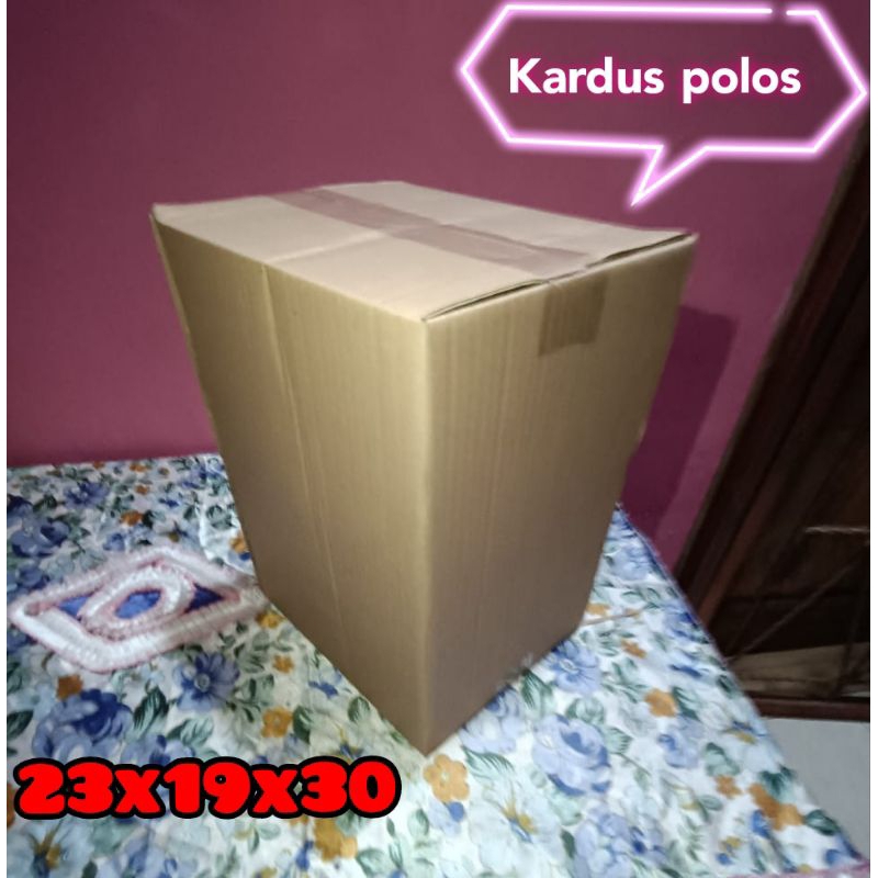 

kardus polos UK 23x19x30 kardus packing kardus besar