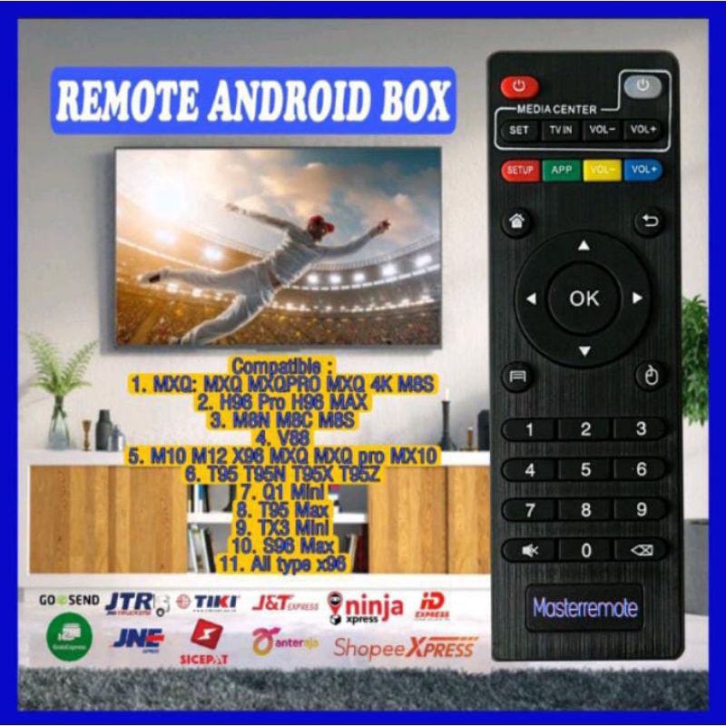 REMOT REMOTE ANDROID TV BOX MXQ H96 V88 T95 TX X96 CHANNEL REMOT ANDROID TV SET BOX PREMIUM DENPASAR