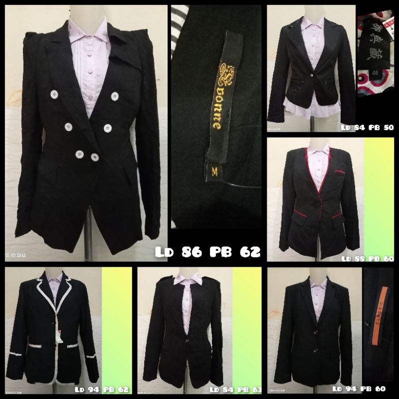 BLAZER HITAM WANITA PREMIUM