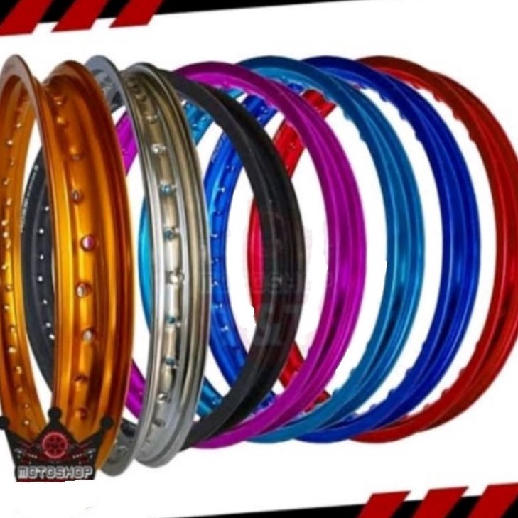 Fj VELG ROSSI ROSSY WM 12 14 16 185 215 25 RING 17 BLACK SILVER BLUE RED GOLD PURPLE UNGU DOF DOFF D