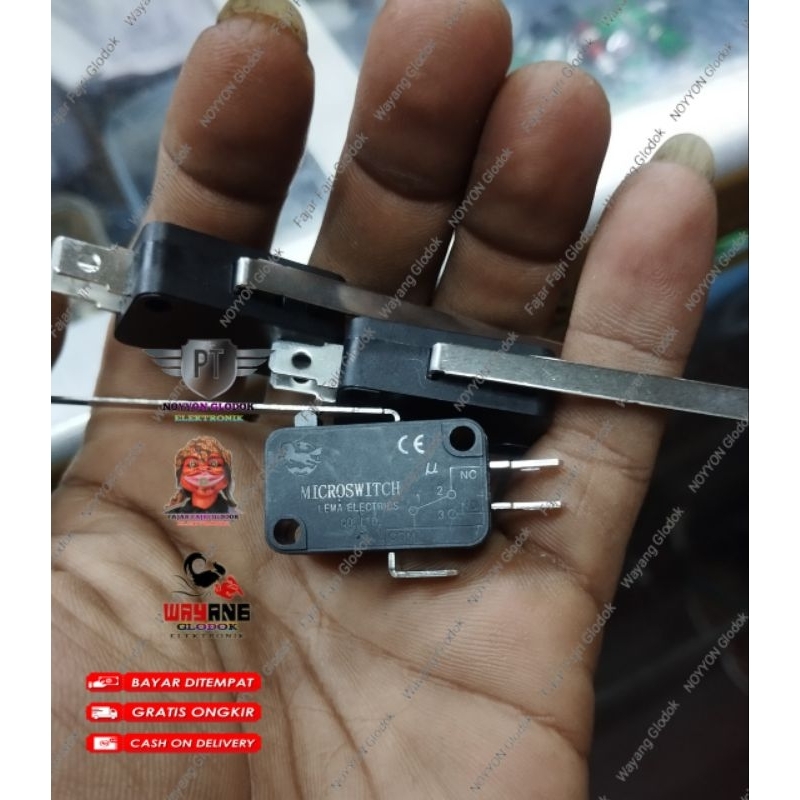 Saklar Micro Switch 3 Pin + Lidah Panjang