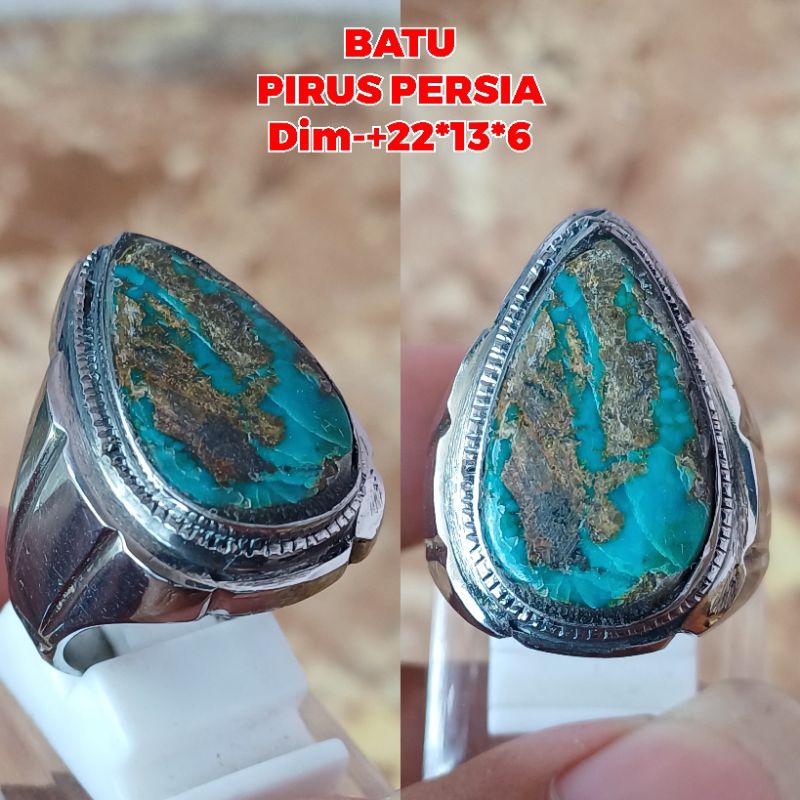 batu pirus persia cincin pirus asli 14