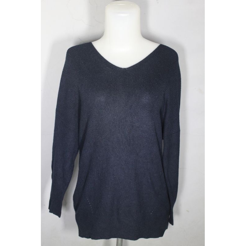 GLOBAL WORK Sweater Rajut Navy
