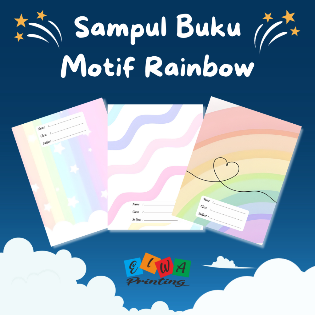 

(ISI 8 LEMBAR) SAMPUL BUKU TULIS SIDU CAMPUS BIGBOSS / SAMPUL BUKU MOTIF ESTETIK RAINBOW / SAMPUL BUKU BOOK COVER A5/B5 / Sampul Custom / SAMPUL BUKU AESTHETIC