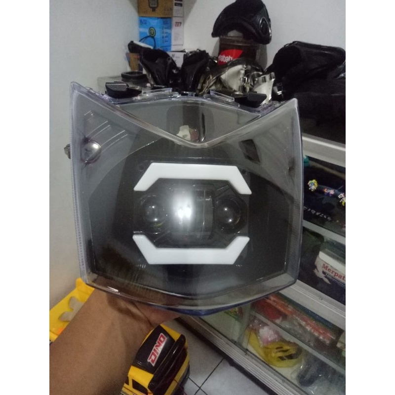 Lampu Depan Utama Motor Beat Fi 4 Lensa Set