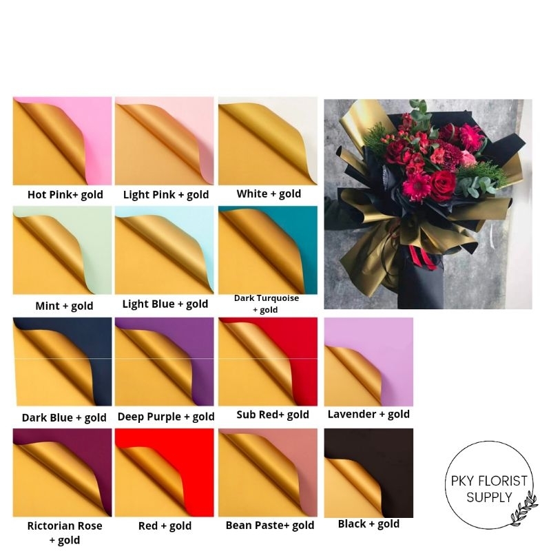 

KERTAS BUKET CELLOPHANE BICOLOR GOLD