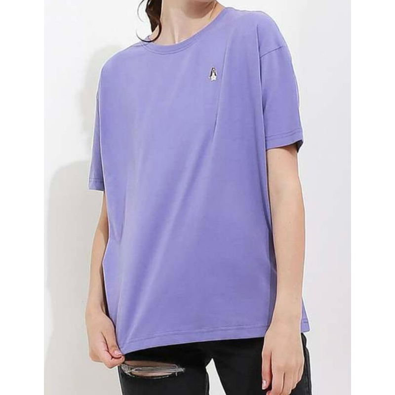 Preloved Kaos Hush Puppies Eilish 2 Oversized Tee Wanita Warna Purple Size XL (Big Size)