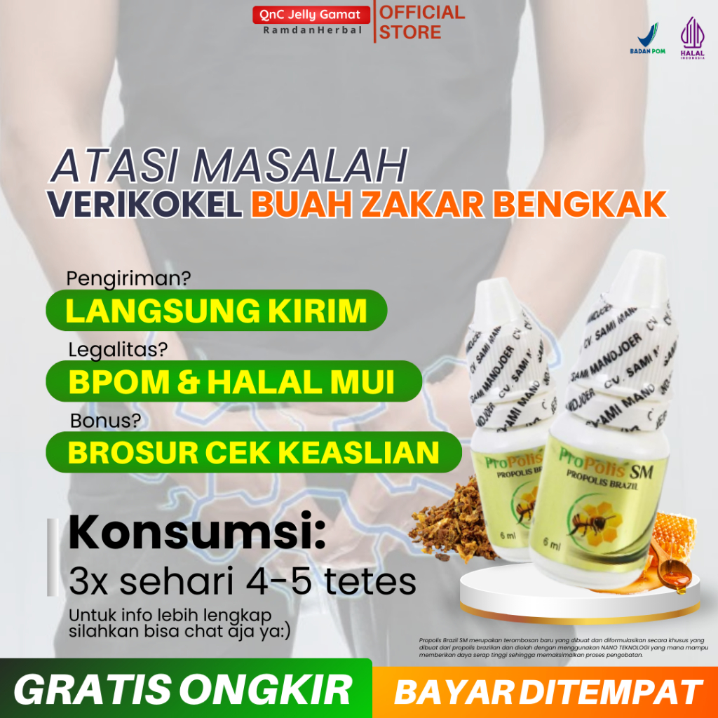 obat buah zakar bengkak sebelah kiri dan kanan buah zakar gede sebelah Sakit Propolis SM