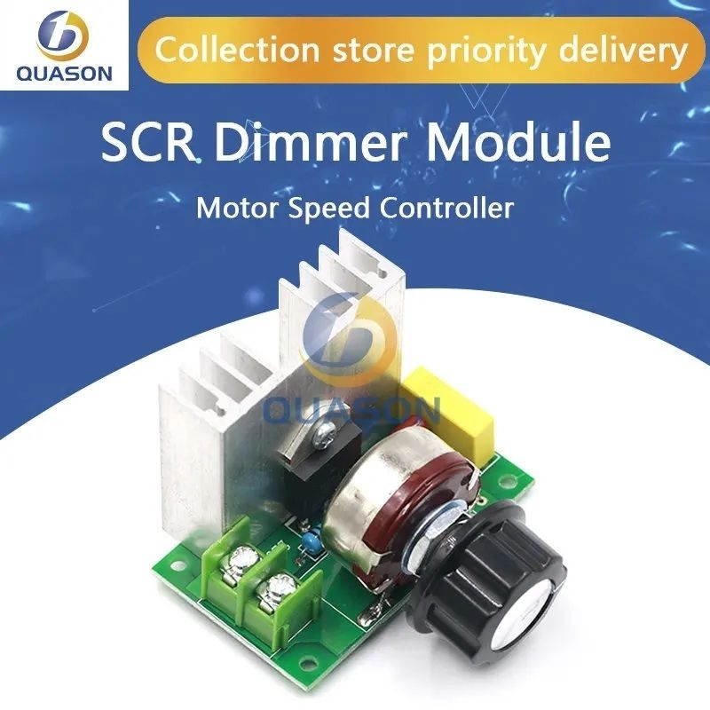 AEBRAND DIMMER SCR 4000W AC 220V MOTOR DINAMO SPEED CONTROLLER REGULATOR AC 220V 4000W - SCR 220V AC
