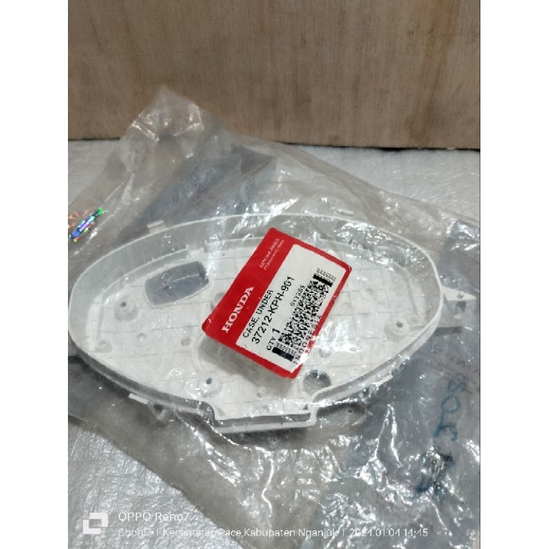 Cover dalam putih Spido spedo speedometer karisma x 125 case under original AHM 37212-KPH-901