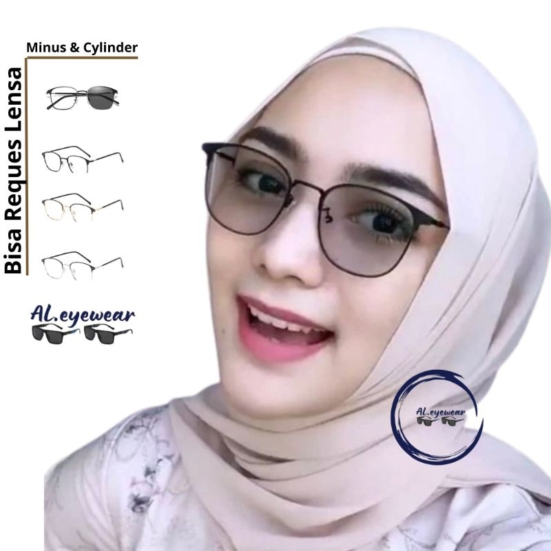 Kacamata Minus Photocromic Free Lensa Minus-Cyl Bluecromic (1924)