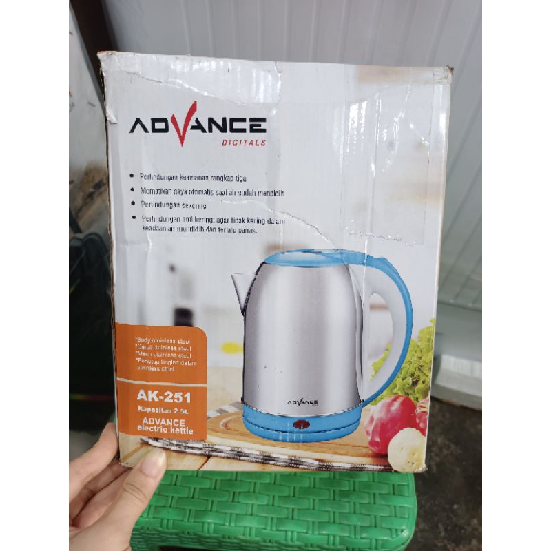KETTLE LISTRIK ADVANCE AK 251 - TEKO LISTRIK ADVANCE 2.5L - TEKO LISTRIK MURAH - ADVANCE TEKO LISTRI