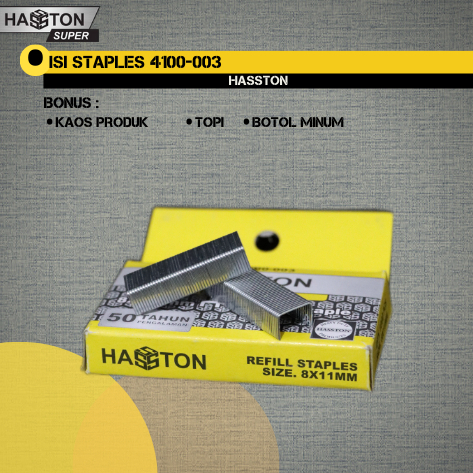 

Isi Staples 4100-003 Hasston Original Isi Staples Manual Staples Tembak Refil Staples Tembak Gun Tacker Stapler Terbaru Terlaris