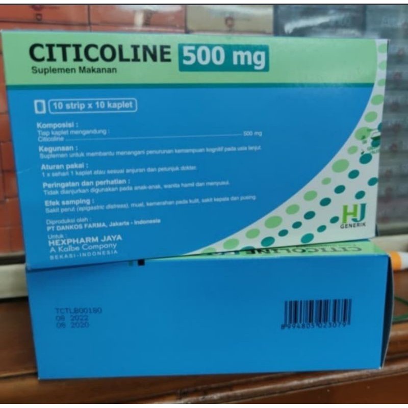 Citicoline 500mg HJ box isi 100