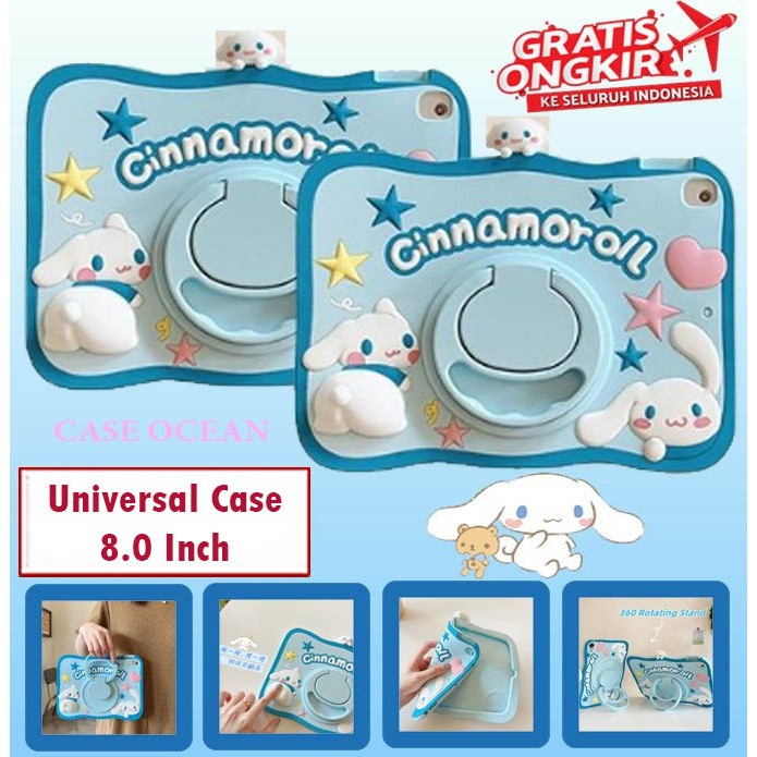Samsung Tab A8 2016 P355 SoftCase Soft Case Cover Casing Anak Kids Squishy Cinnamoroll Lucu Rotating