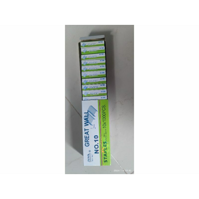 

Isi Staples GW no 10 kecil, Isi Staples Great Wall No 10 1dz (10pax)