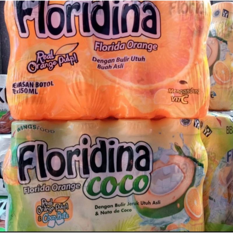 

Floridina Florida orange dan orange coco bisa ekpedisi 350ml isi 12 botol