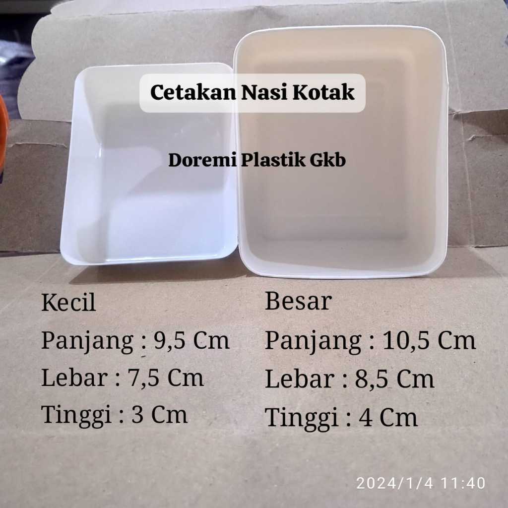 Cetakan Nasi Kotak / Nasi Bento / Tempat Kancing / cetakan nasi persegi / plastik kotak mangkok kuah